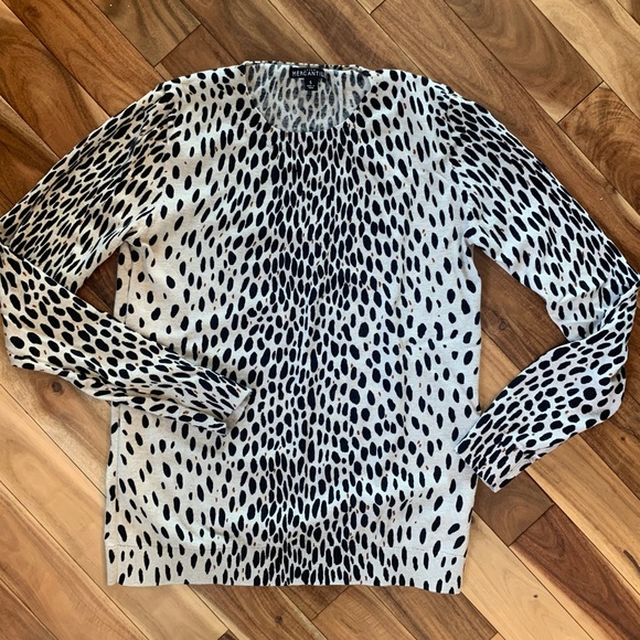 J Crew Mercantile Leopard Teddie Sweater- size S - Picture 2 of 4